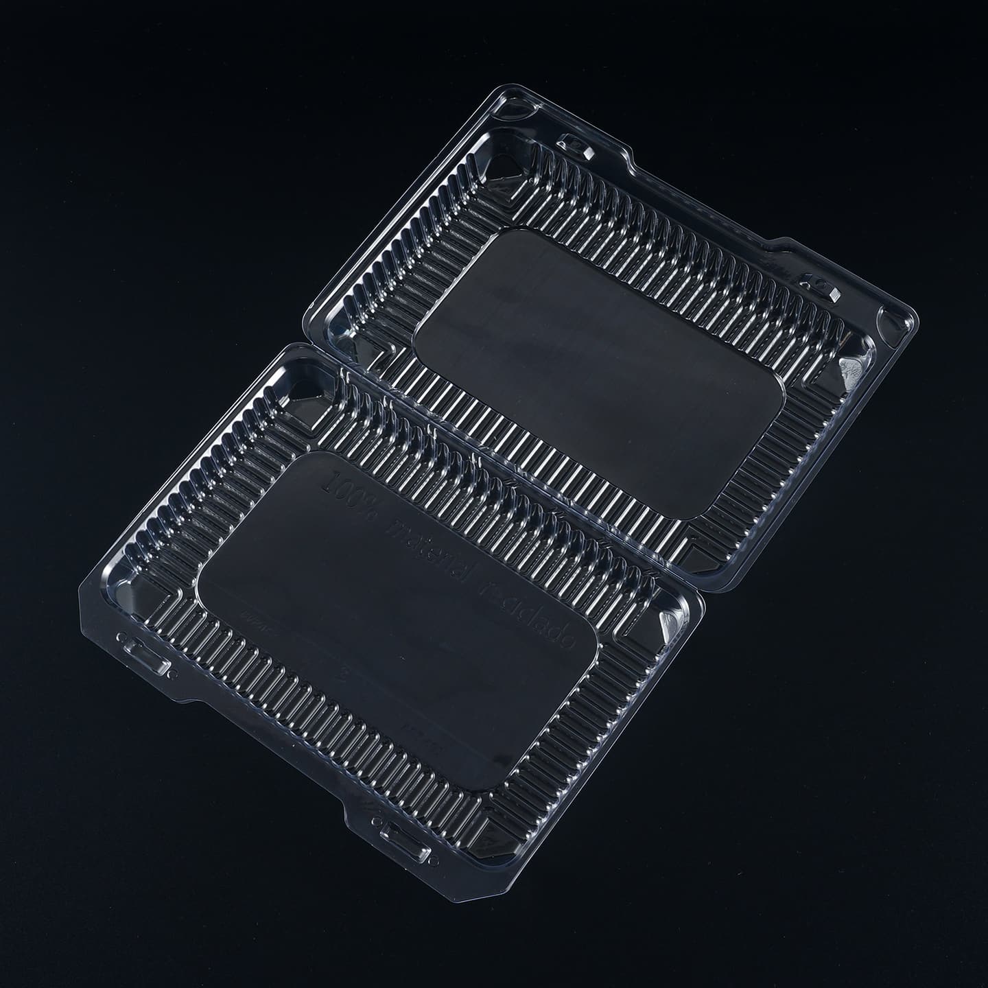 Disposable PET Clear hinged Clamshell 